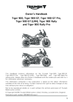 Triumph Tiger 900 - Owners manual 2020 EN- 